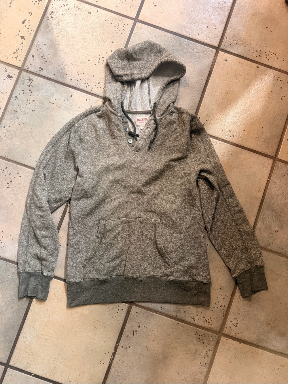 Mossimo Supply Co. Gray Hooded Pullover Sweater